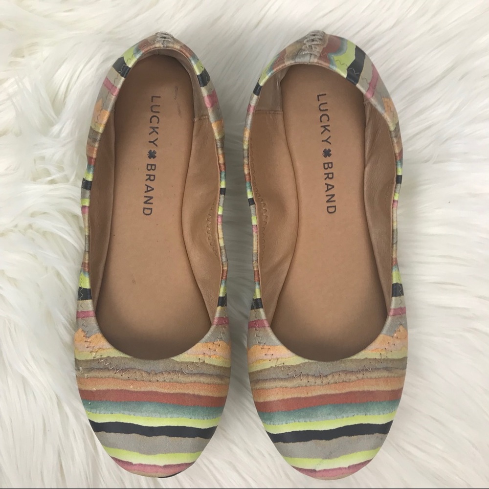 Lucky Striped Flats